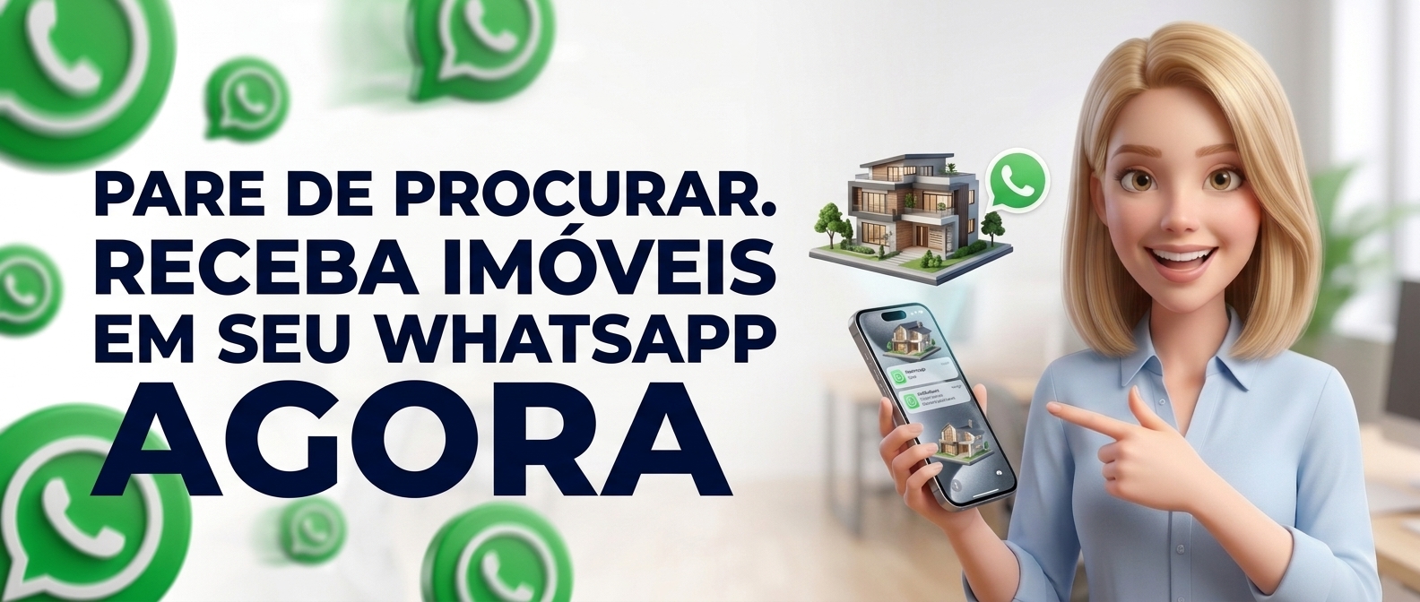Pare de procurar — receba imóveis em seu WhatsApp agora.
